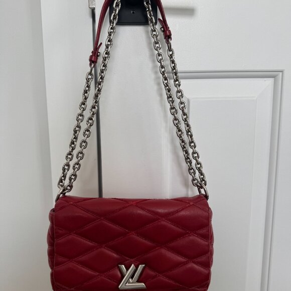 Louis Vuitton Red GO-14 Malletage PM Bag - Picture 3 of 13